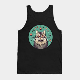 Maine Coon Cat Xmas Xmas Ornament, Love Cats Tank Top